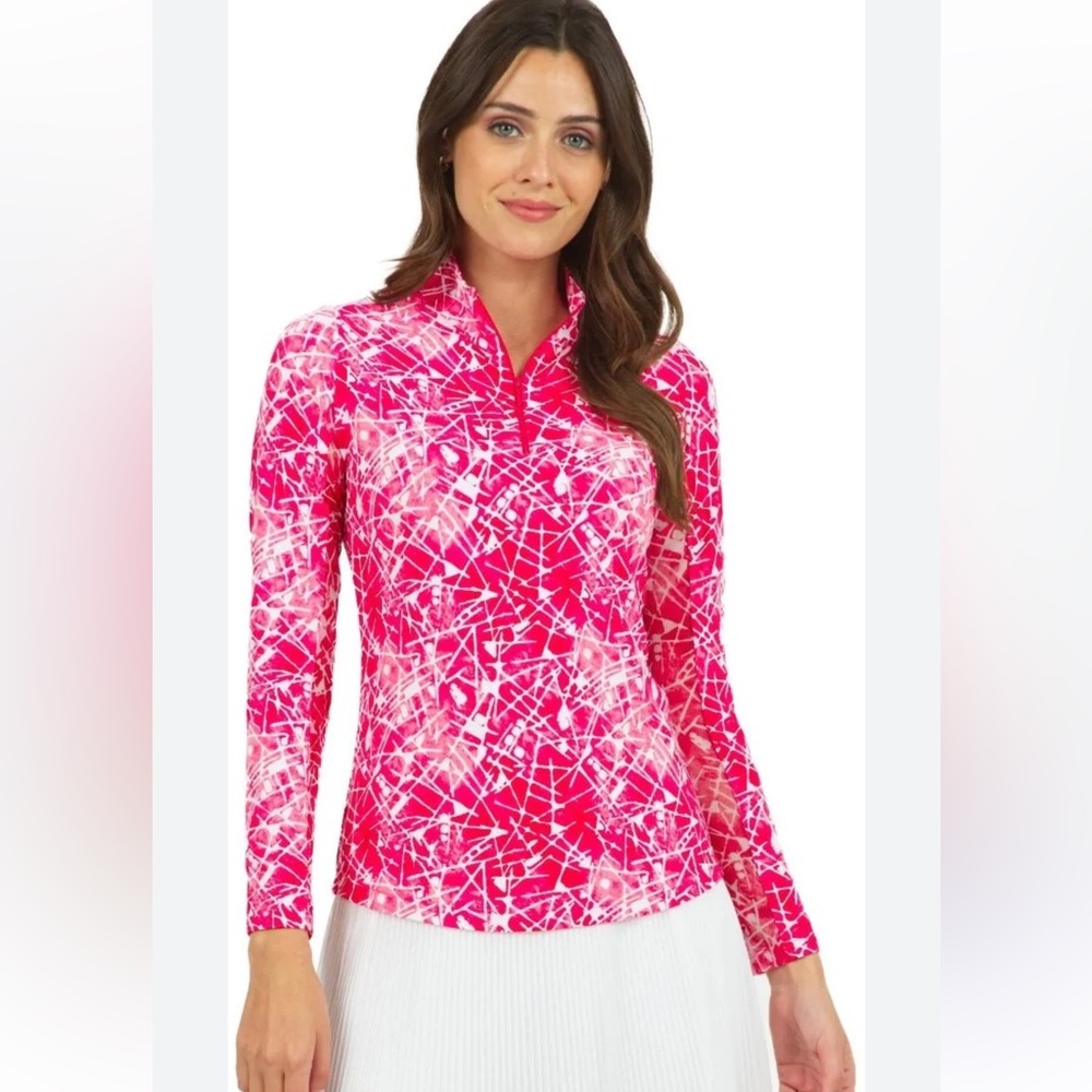 IBKUL Women’s Mock Neck Golf Top sz M